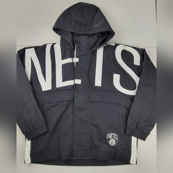 Nike x Ambush NBA Collection Brooklyn Nets Jacket DB8576-010 Women’s Size M New - Picture 1 of 11